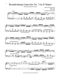 Brandenburg Concerto No. 5 in D Major, First Movement Excerpt (Download) 