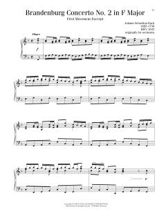 Brandenburg Concerto No. 2 in F Major, First Movement Excerpt (Download) 