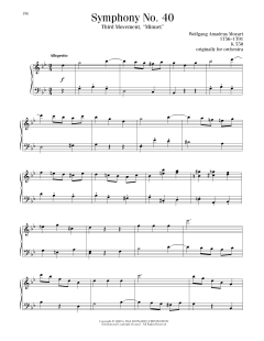 Symphony No. 40 In G Minor, Third Movement (Download) 