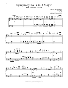 Symphony No. 7 In A Major, First Movement Excerpt (Download) 