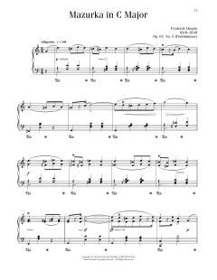 Mazurka, Op. 67, No. 3 von Frédéric Chopin (Download) 