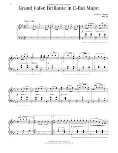 Waltz No. 1, Op. 18 von Frédéric Chopin (Download) 