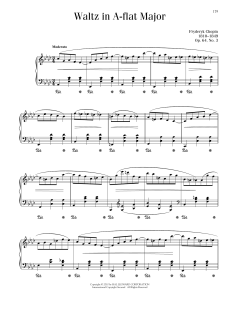 Waltz In A-Flat Major, Op. 64, No. 3 von Frédéric Chopin (Download) 