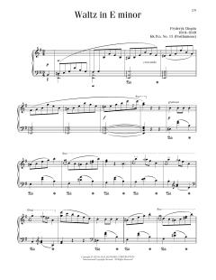 Waltz In E Minor, KK. IVa, No. 15 von Frédéric Chopin (Download) 