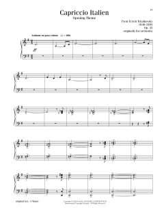 Capriccio Italien, OP. 45 (Download) 