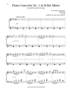 Piano Concerto No. 1 In B-Flat Minor, Op. 23, Second Movement Excerpt (Download) 