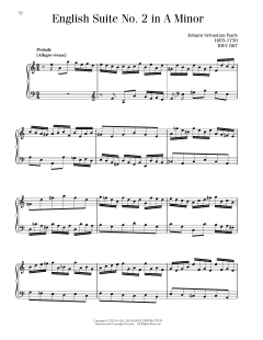 English Suite No. 2, BWV 807 (Download) 