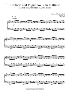 Prelude And Fugue In C Minor, BWV 847 (Download) 