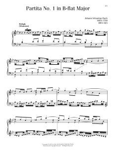Partita No. 1 In B-Flat Major, BWV 825 (Download) 