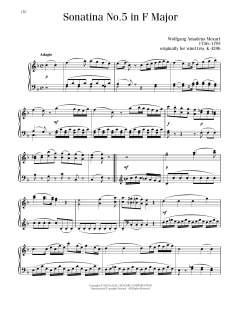 Sonatina No. 5 In F Major (Download) 