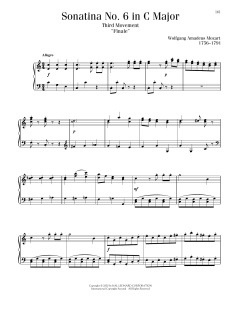 Sonatina No. 6 In C Major, Third Movement (Download) 