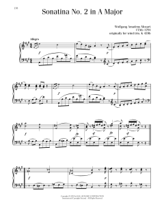 Sonatina No. 2 In A Major (Download) 