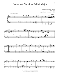 Sonatina No. 4 In B-Flat Major (Download) 