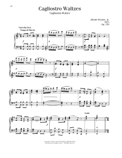 Cagliostro Waltzes, Op. 370 (Download) 