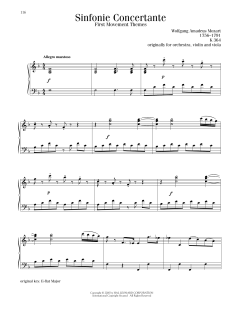 Sinfonie Concertante, First Movement Themes (Download) 
