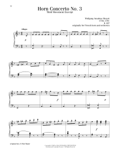 Horn Concerto No. 3, Third Movement Excerpt (Download) 