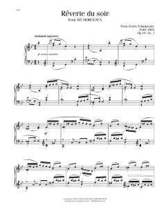 Reverie Du Soir, Op. 19, No. 1 (Download) 