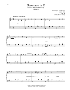 Serenade In C, Op. 48, Second Movement (Download) 