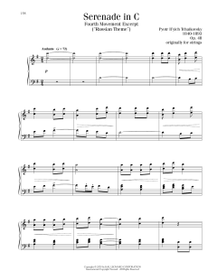 Serenade In C, Op. 48, Fourth Movement (Download) 