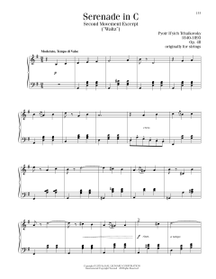 Serenade In C, Op. 48, Second Movement (Download) 