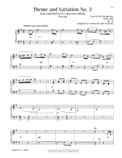 Theme And Variation No. 3, Op. 33 (Download) 
