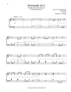 Serenade In C, Op. 48, Fourth Movement (Download) 