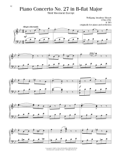 Piano Concerto No. 27, Third Movement Excerpt (Download) 