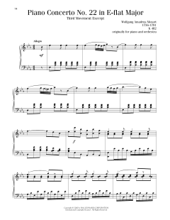 Piano Concerto No. 22 In E-Flat Major (Download) 
