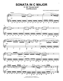 Andante In G Major, K. 545 (Download) 