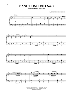 Piano Concerto No. 2, First Movement, Op. 102 (Download) 