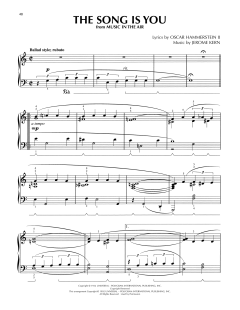 The Song Is You von Jerome Kern (Download) 