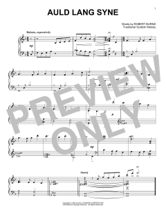 Auld Lang Syne von Robert Burns (Download) 