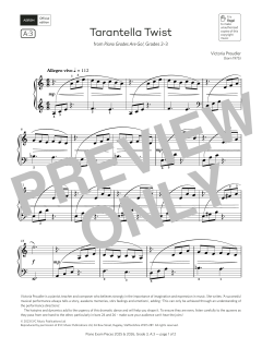 Tarantella Twist (Grade 3, list A3, from the ABRSM Piano Syllabus 2025 & 2026) (Download) 