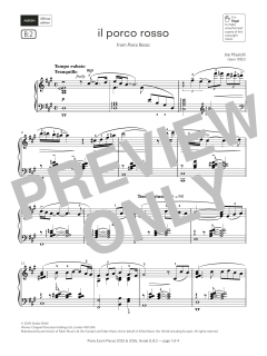 il porco rosso (Grade 8, list B2, from the ABRSM Piano Syllabus 2025 & 2026) (Download) 