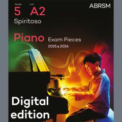 Spiritoso (Grade 5, list A2, from the ABRSM Piano Syllabus 2025 & 2026) (Download) 