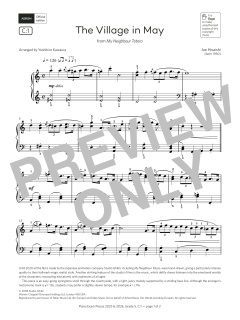 The Village in May (Grade 5, list C1, from the ABRSM Piano Syllabus 2025 & 2026) von Joe Hisaishi (Download) 