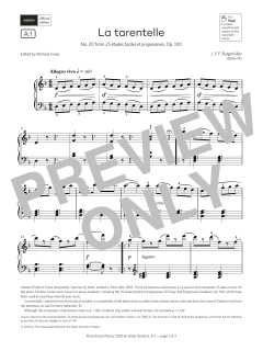 La tarentelle (Grade 5, list A1, from the ABRSM Piano Syllabus 2025 & 2026) (Download) 