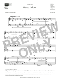 Muss i denn (Grade 1, list A3, from the ABRSM Piano Syllabus 2025 & 2026) von Trad. German (Download) 