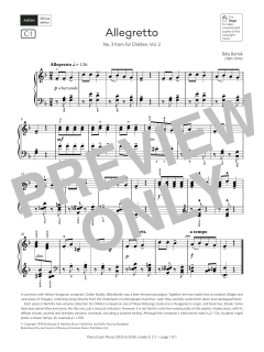 Allegretto (Grade 3, list C1, from the ABRSM Piano Syllabus 2025 & 2026) (Download) 