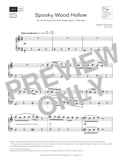 Spooky Wood Hollow (Grade 2, list C1, from the ABRSM Piano Syllabus 2025 & 2026) (Download) 