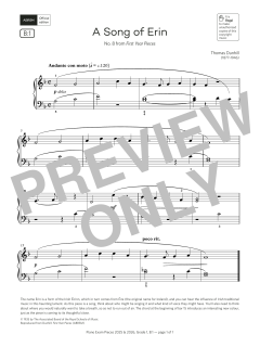 A Song of Erin (Grade 1, list B1, from the ABRSM Piano Syllabus 2025 & 2026) (Download) 