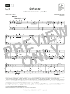 Scherzo (Grade 7, list A1, from the ABRSM Piano Syllabus 2025 & 2026) (Download) 