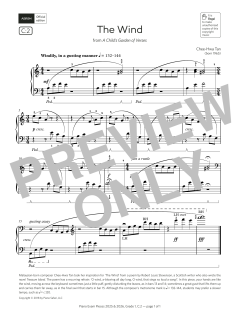 The Wind (Grade 1, list C2, from the ABRSM Piano Syllabus 2025 & 2026) (Download) 