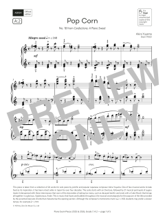 Pop Corn (Grade 7, list A2, from the ABRSM Piano Syllabus 2025 & 2026) (Download) 