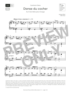 Danse du cocher (Grade 4, list C1, from the ABRSM Piano Syllabus 2025 & 2026) (Download) 