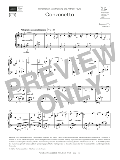 Canzonetta (Grade 4, list C3, from the ABRSM Piano Syllabus 2025 & 2026) (Download) 