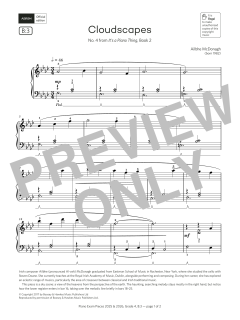 Cloudscapes (Grade 4, list B3, from the ABRSM Piano Syllabus 2025 & 2026) (Download) 