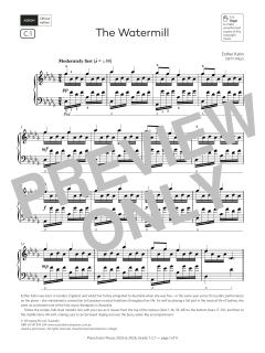 The Watermill (Grade 7, list C1, from the ABRSM Piano Syllabus 2025 & 2026) (Download) 