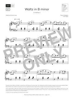 Waltz in B minor (Grade 5, list B3, from the ABRSM Piano Syllabus 2025 & 2026) (Download) 