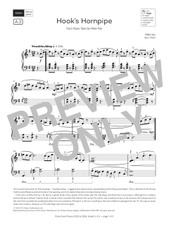 Hook's Hornpipe (Grade 5, list A3, from the ABRSM Piano Syllabus 2025 & 2026) (Download) 